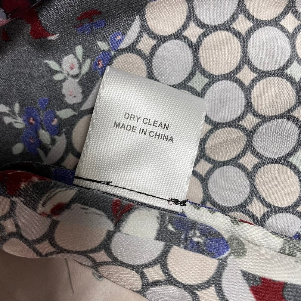 EQUIPMENT FEMME Sz S Patchwork Print 100% Silk Top Blouse Lightweight‎ SAMPLE - Picture 15 of 15